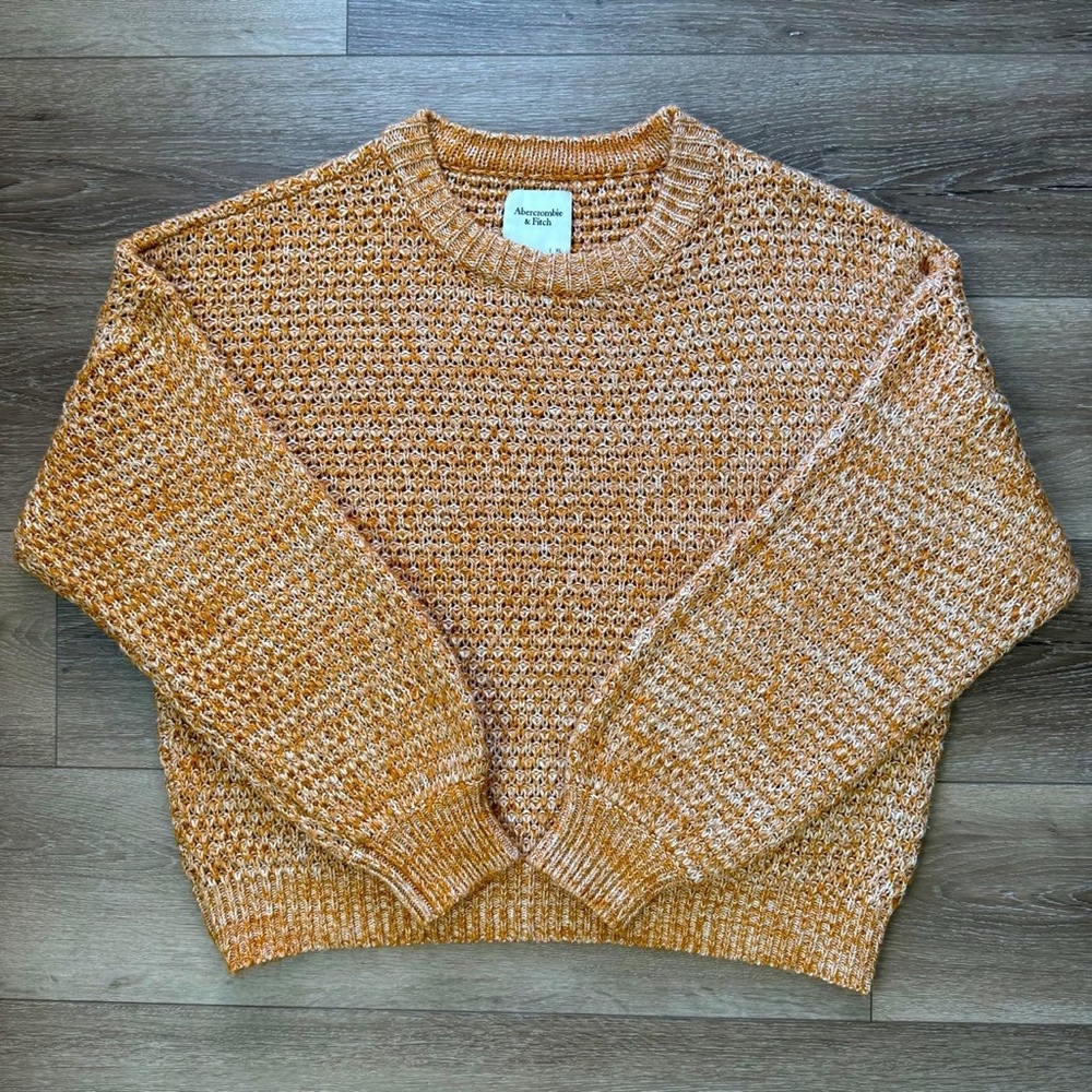 Abercrombie & Fitch Marled Open Knit Sweater XL